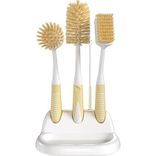 Set of 5 dish brushes with holder